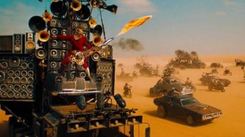 Max Max Fury Road Flame Guitar