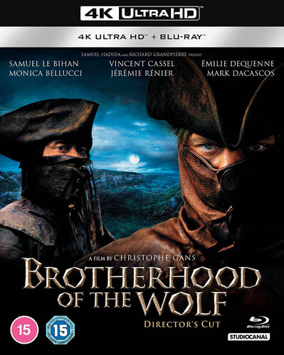 Sortie 4K UHD et Blu-Ray annoncée pour BROTHERHOOD OF THE WOLF Director’s Cut
